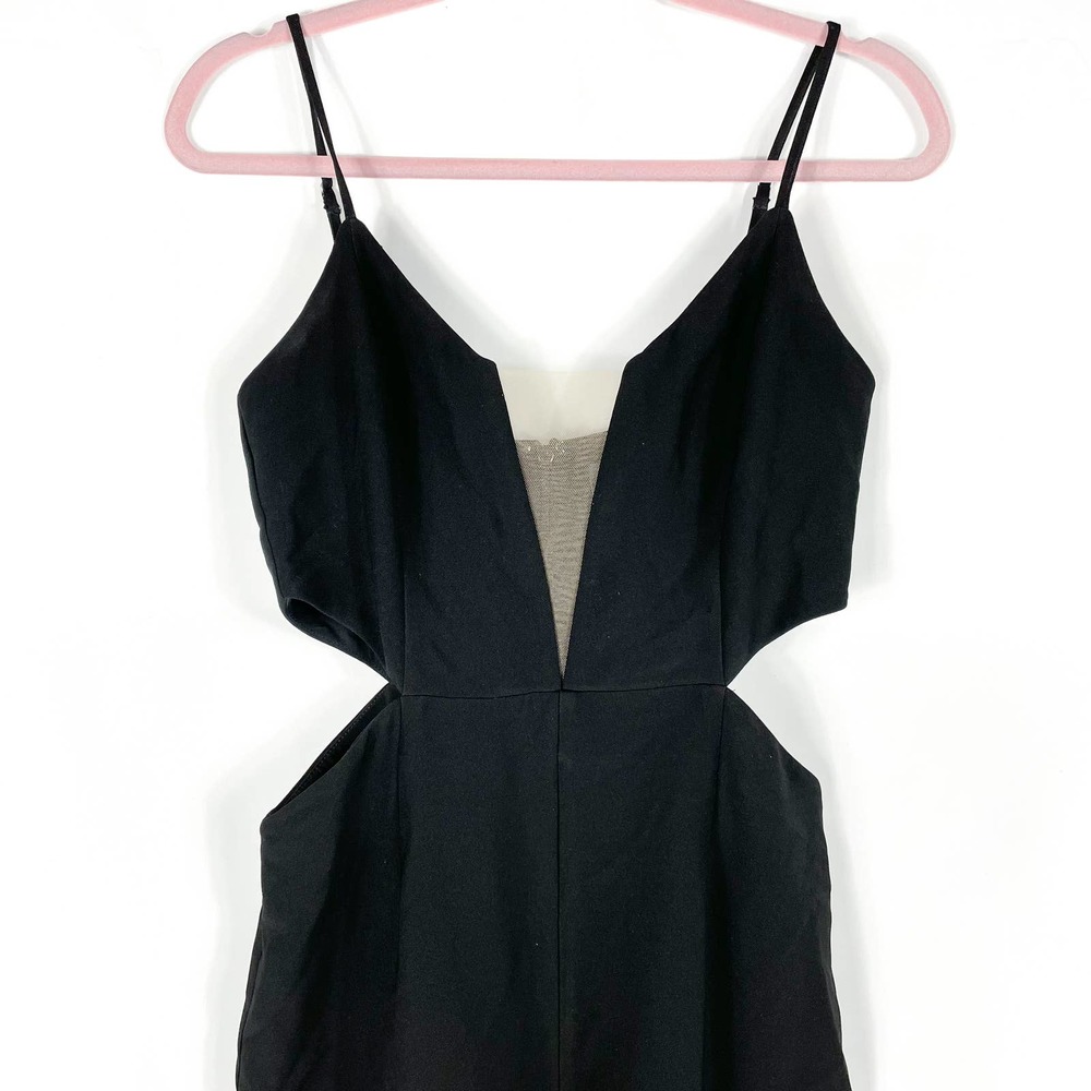 SOLD-Michael Costello Giada Black Jumpsuit - Picture 5 of 11
